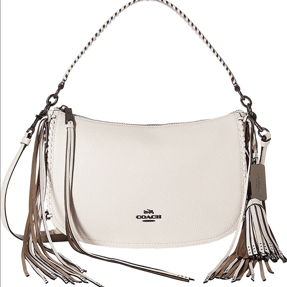 Crossbody Messenger Chalk Pebble Leather